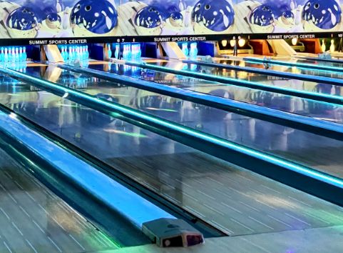 Blue lanes during cosmic bowling